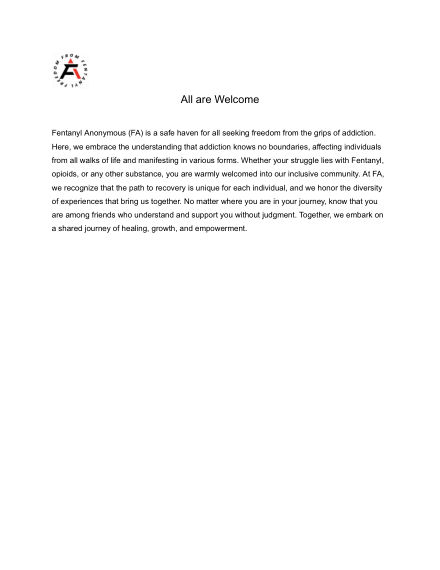 First page of All Are Welcome