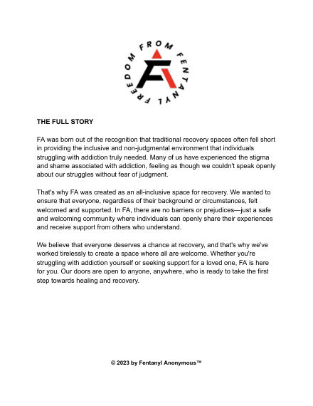 First page of The Full Story